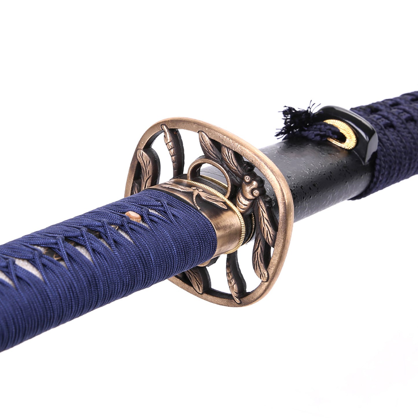 Skeletonized dragonfly tsuba T10 Harmon sword