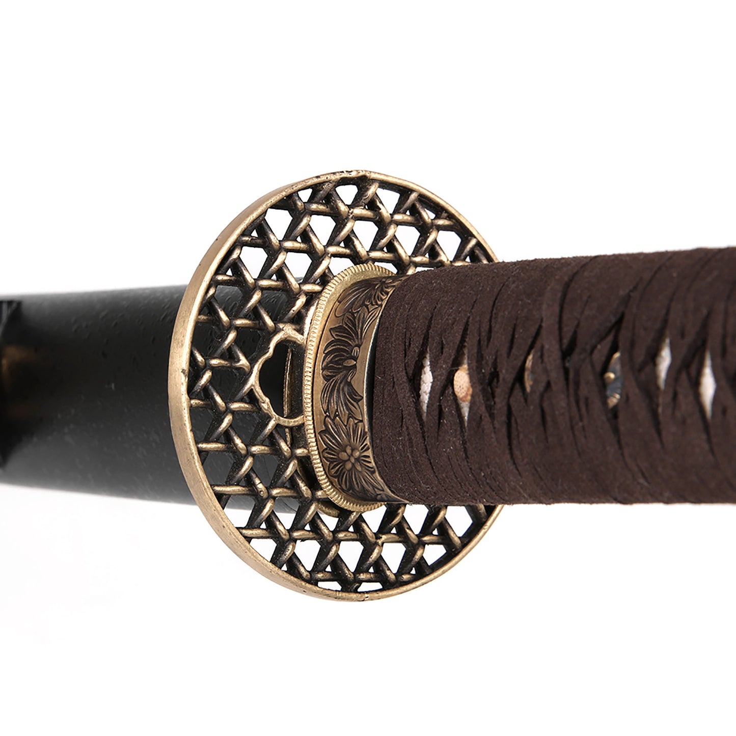 Copper mesh tsuba T10 Harmon sword