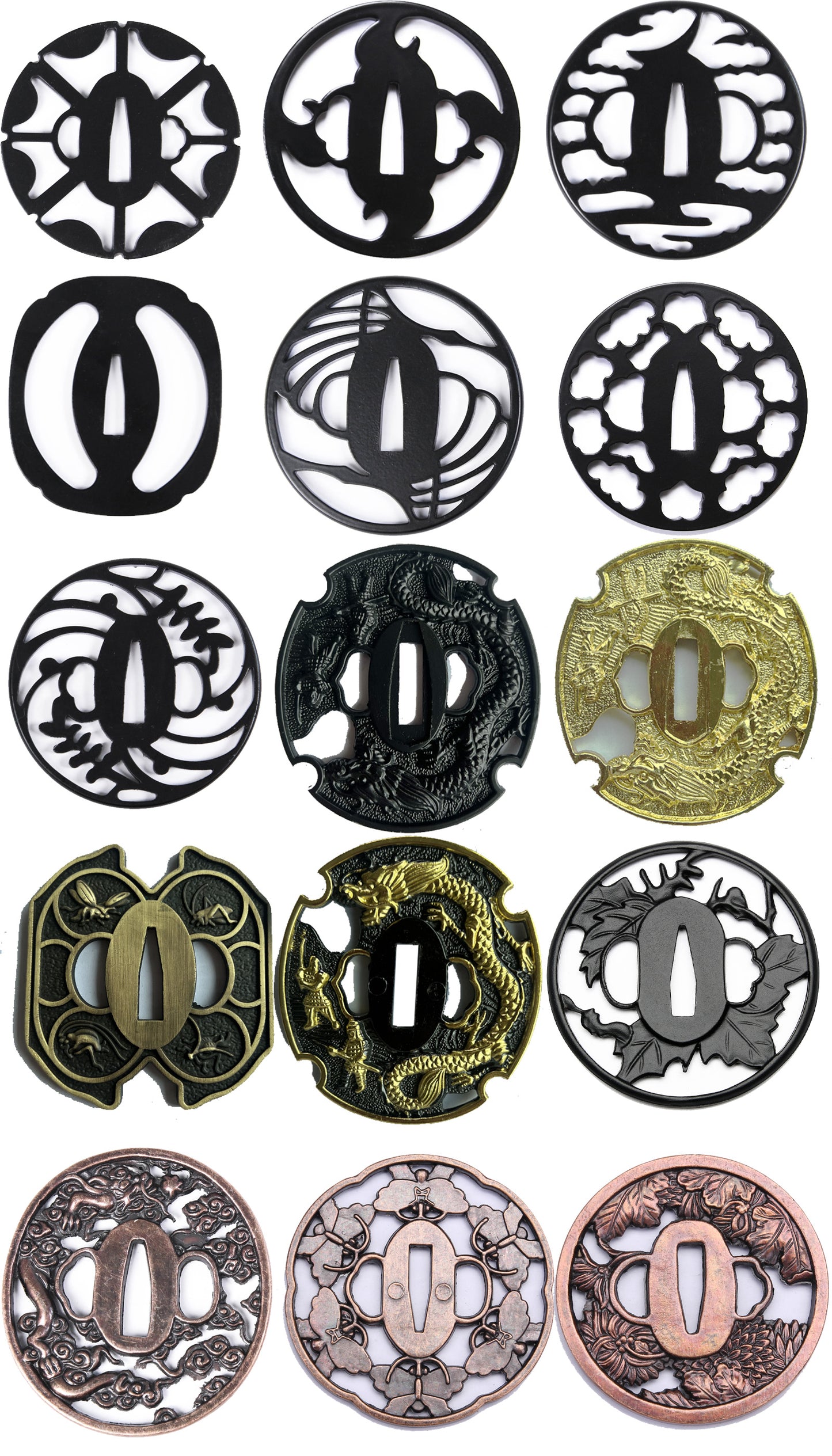 Alloy Tsuba Guard For Japanese Tsuba Samurai Katana Sword