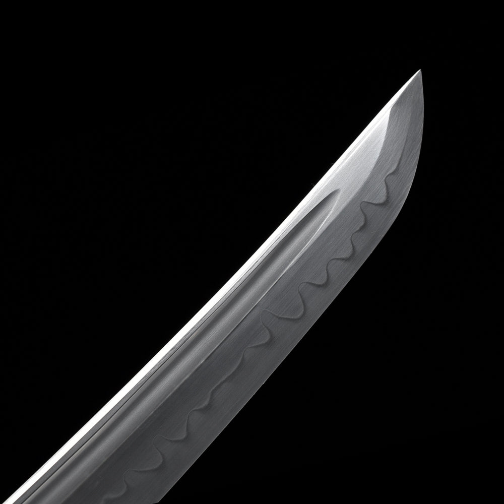 Battle Ready Japanese Short Sword-Tanto with Polished Natural Saya