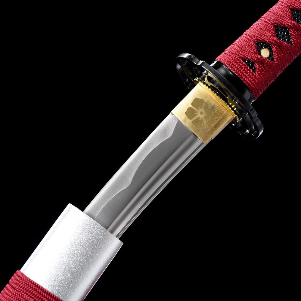 Martial Arts Japanese Tanto-Short Sword with Iron Tsuba