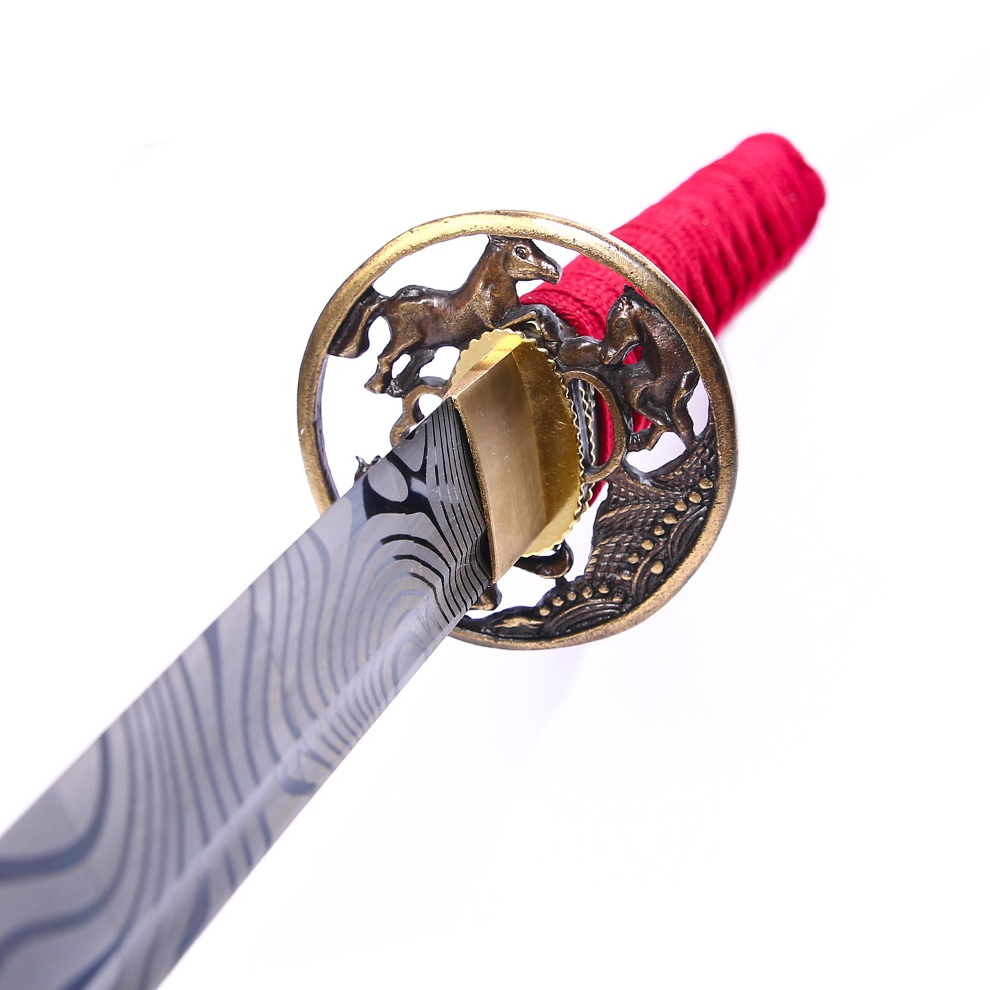 Katana- 1060 High Carbon Steel Red Sword Fighting