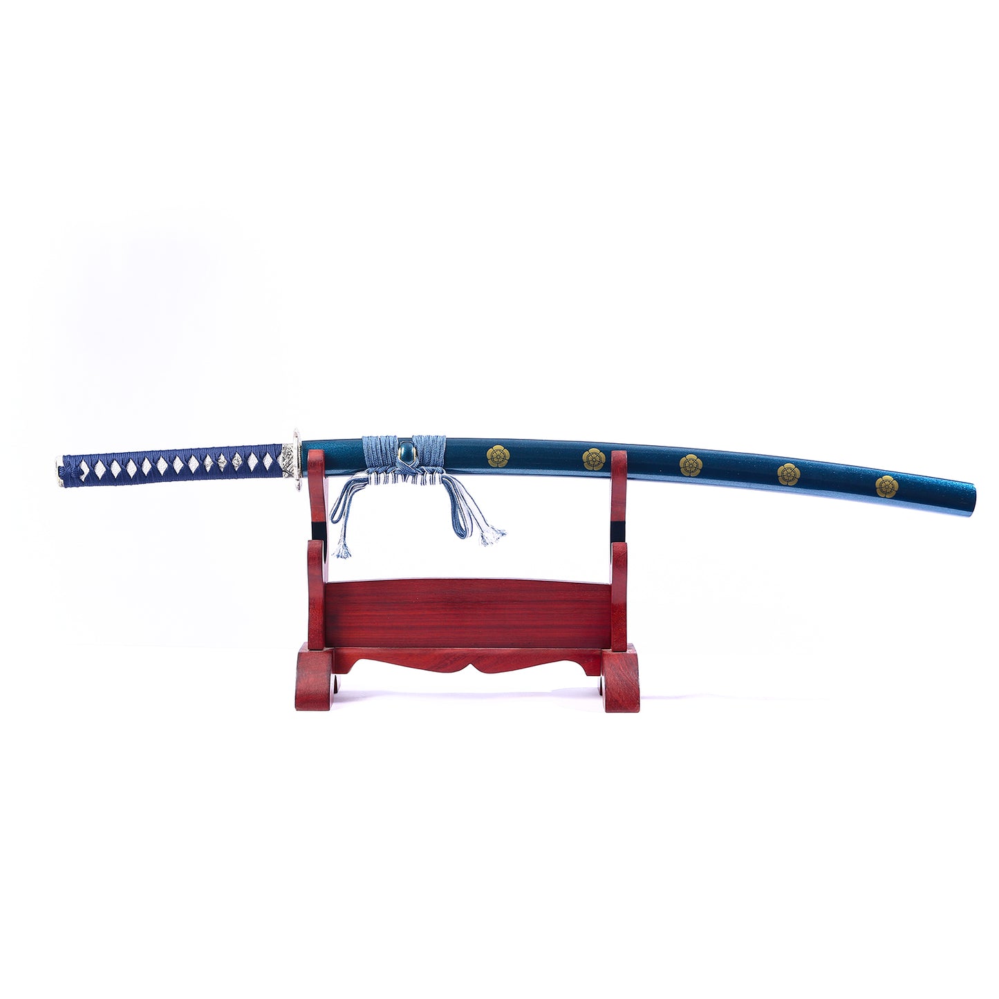 Blue Katana- Silver Tsuba High Quality Japanese Samurai Sword