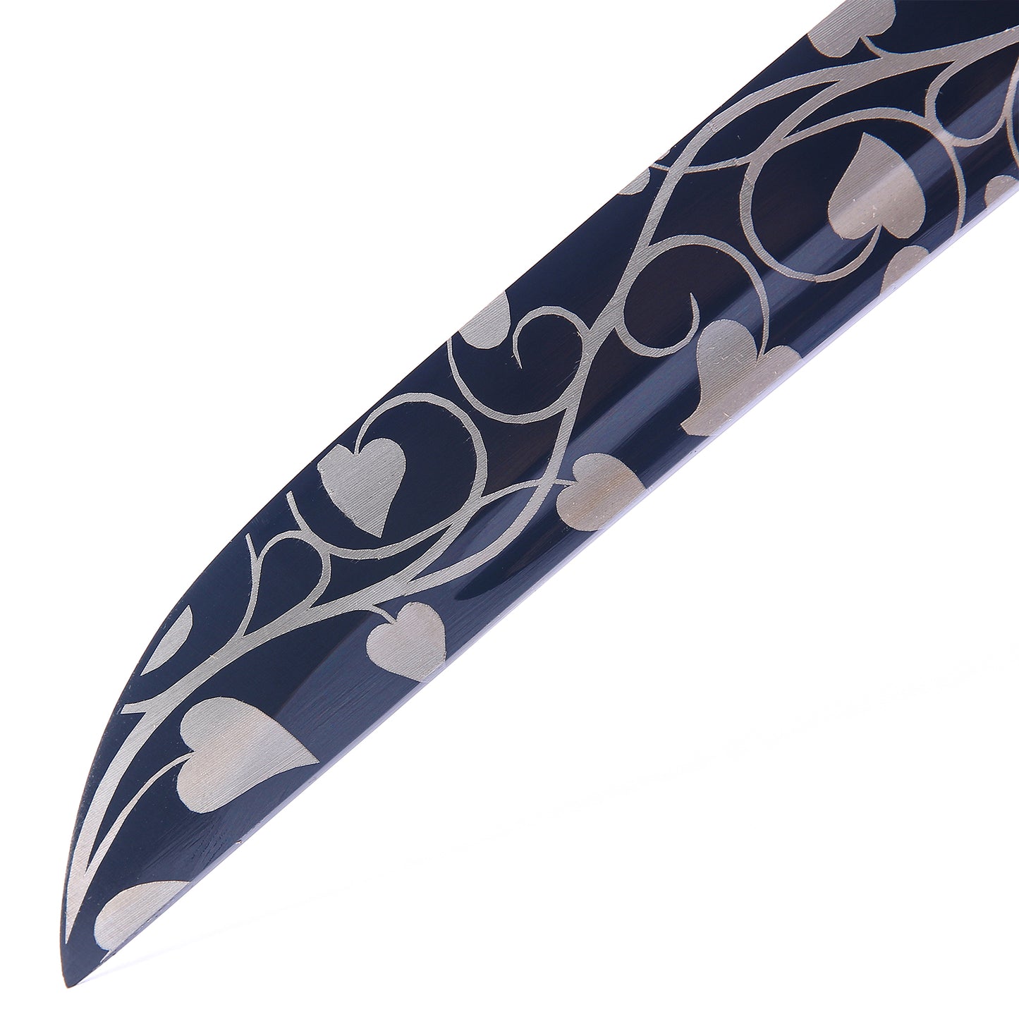 Traditional Japanese Katana-Long Sword with Flower Tsuba