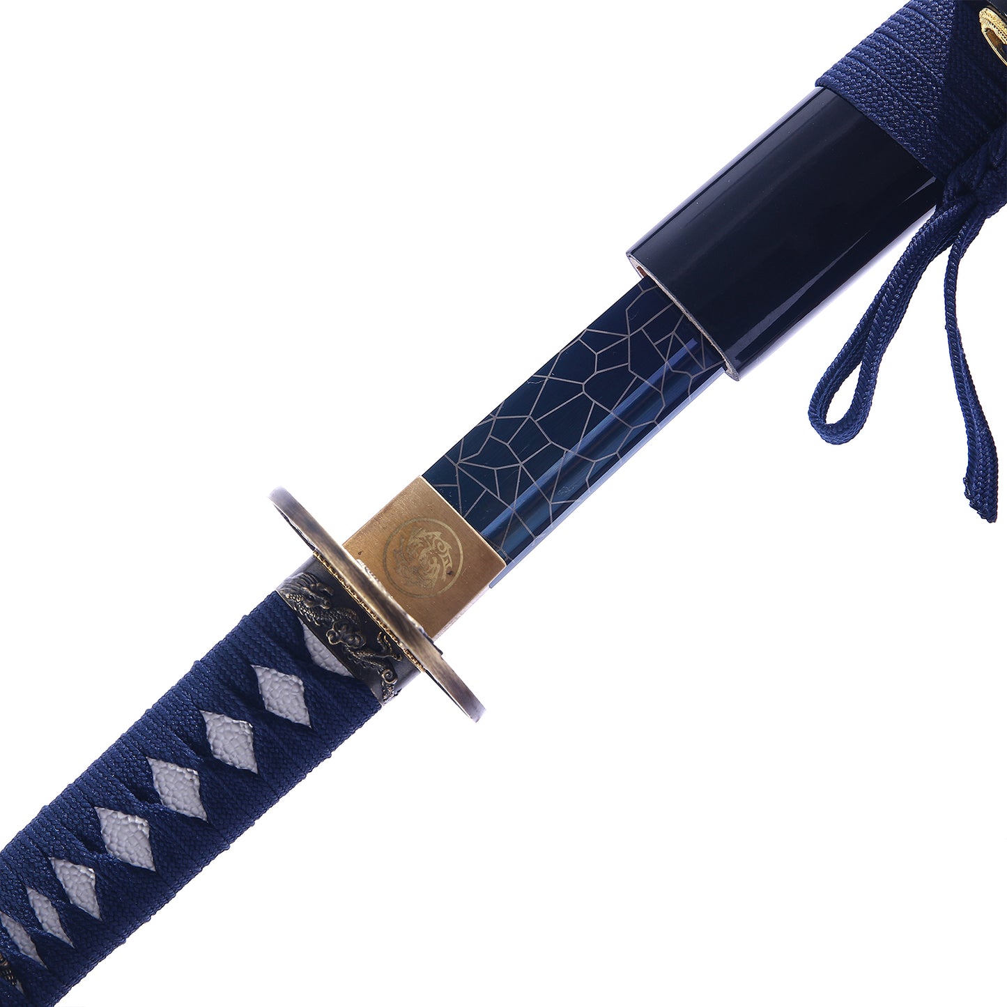 Classic Blue Katana-Martial Arts Sword for Training and Collection