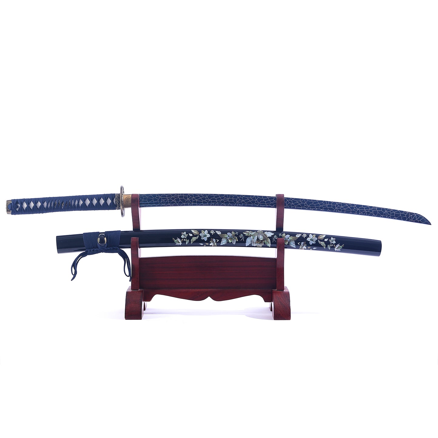 Classic Blue Katana-Martial Arts Sword for Training and Collection