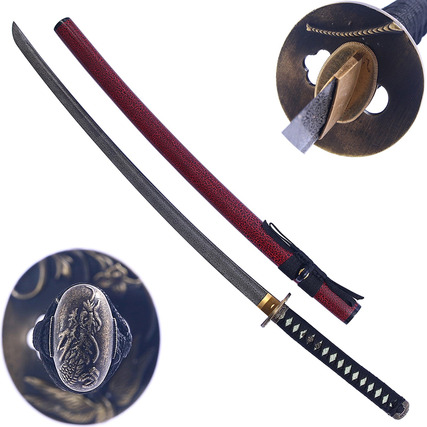 Handmade Japanese Katana Sword for Display and Collection