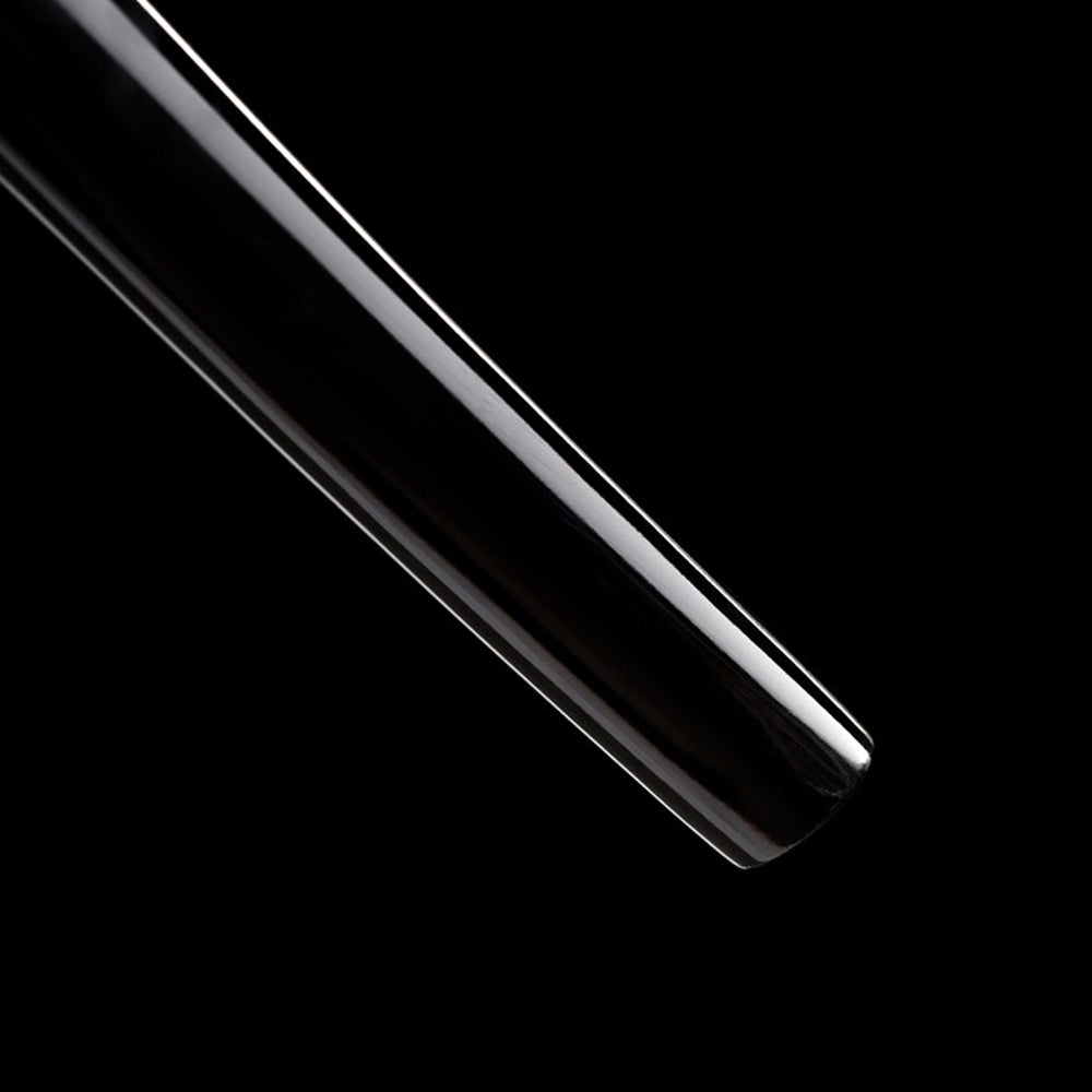 Handmade Katana Sword Set - Black Long Japanese Samurai Sword and Tanto for Sale