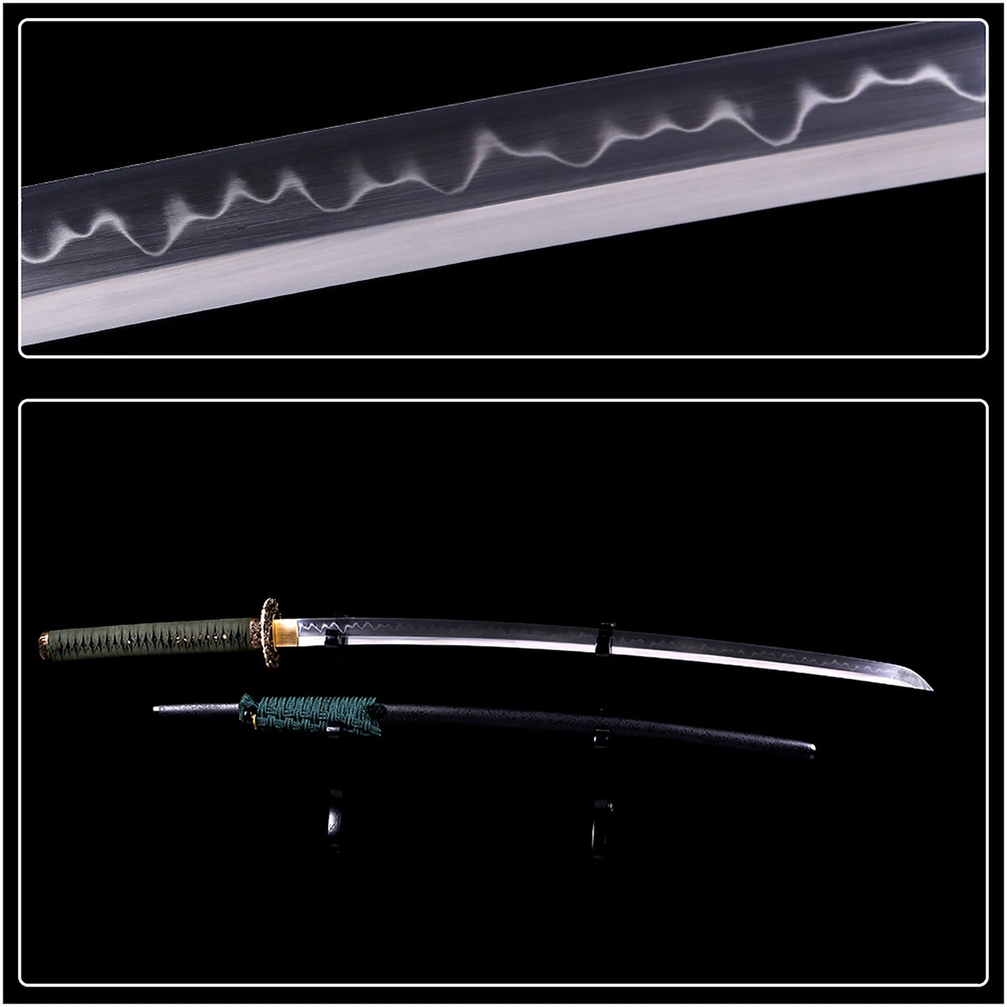 Green Handle T10 Harmon Sword