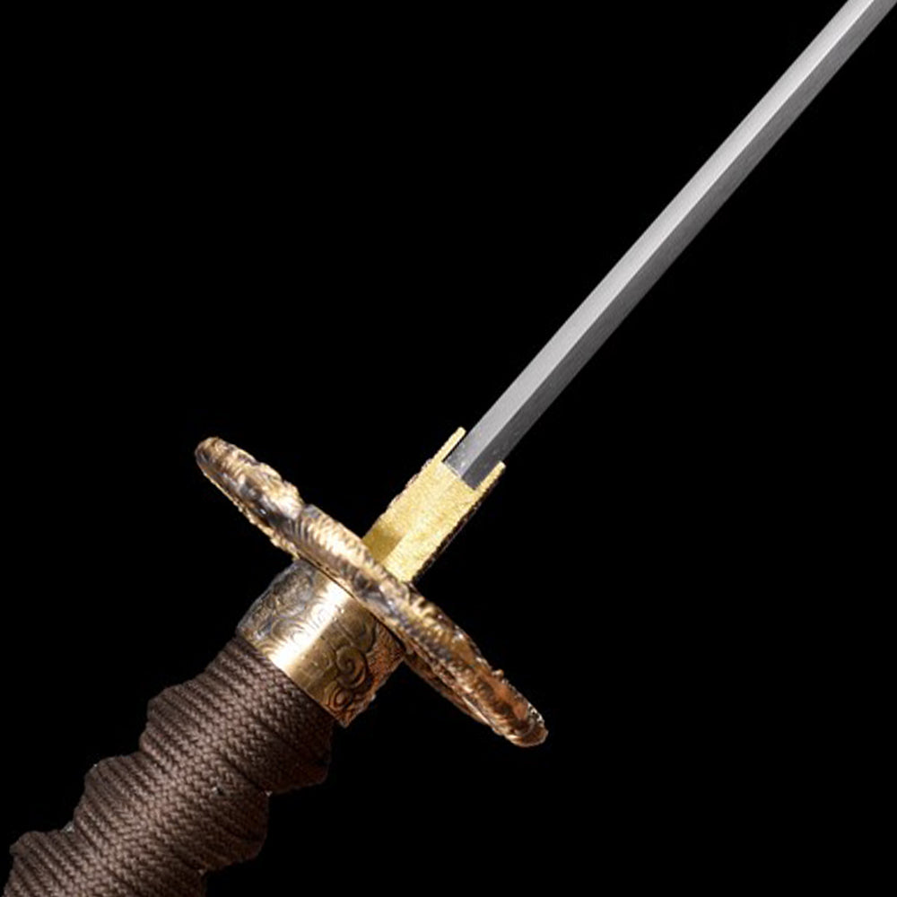 High Quality Dragon Katana Sword-40.5inch Japanese Long Sword with Brass Accessories