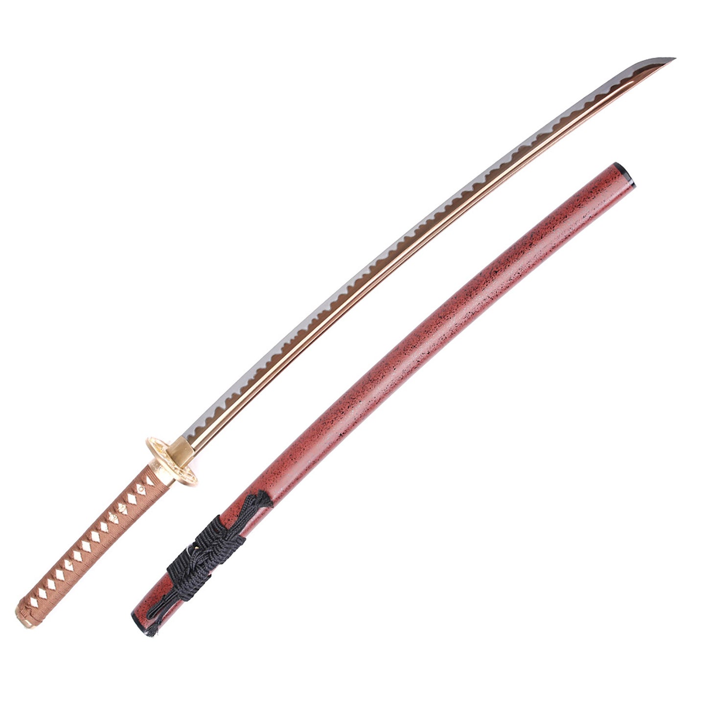 1060 high carbon steel golden harmon katana