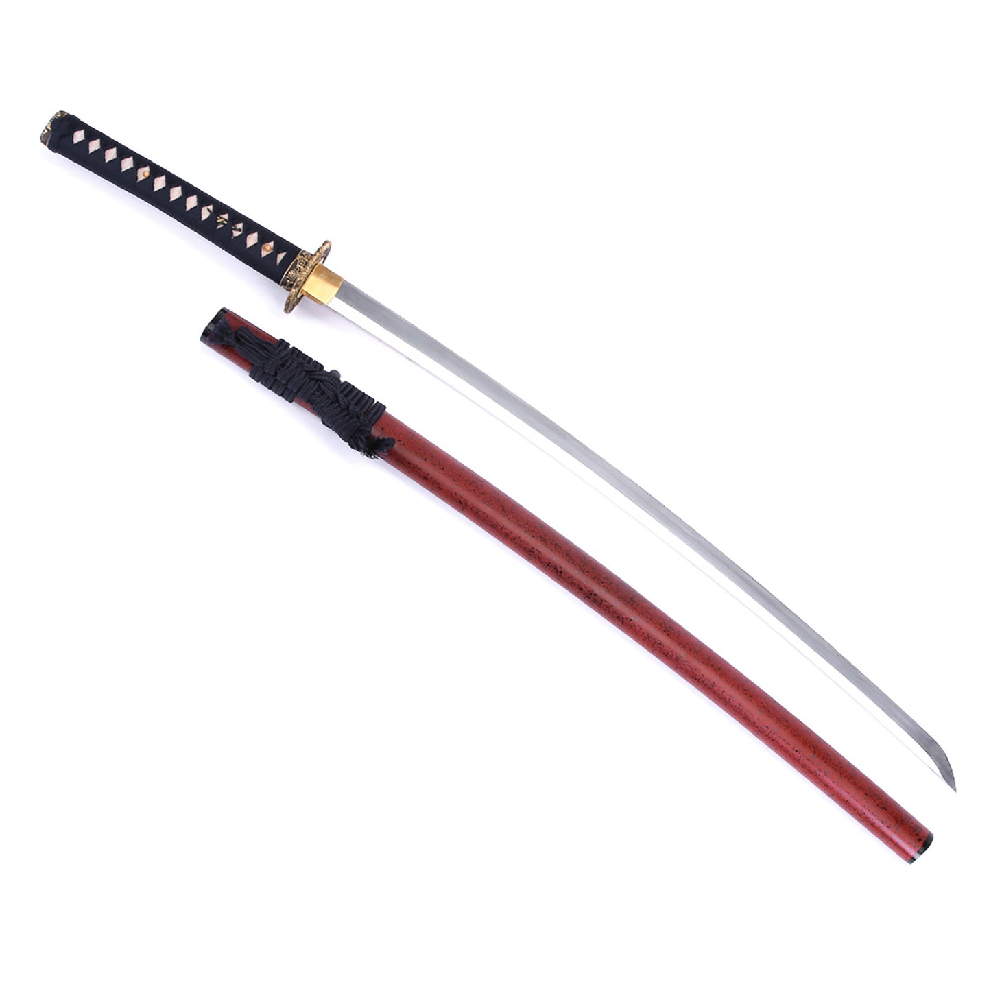 Aoikuchi brass tsuba sword