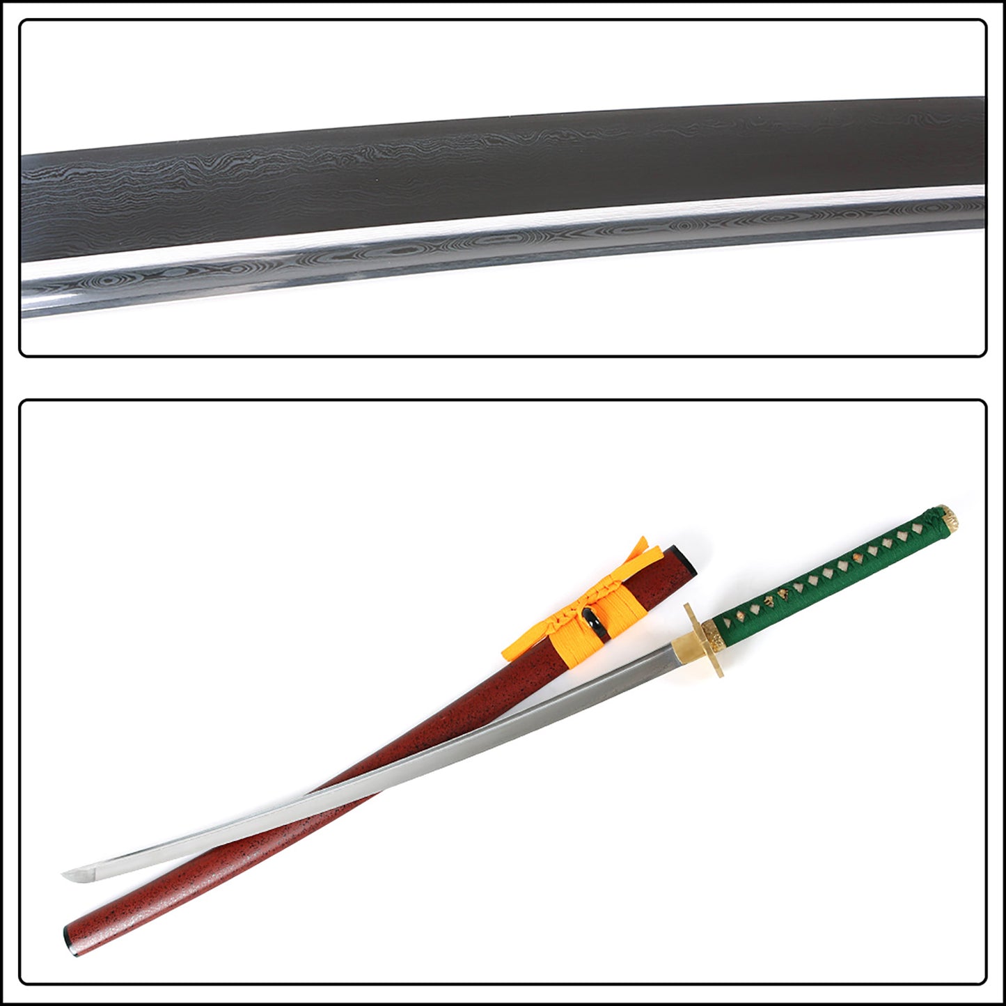 Golden chrysanthemum tsuba sword