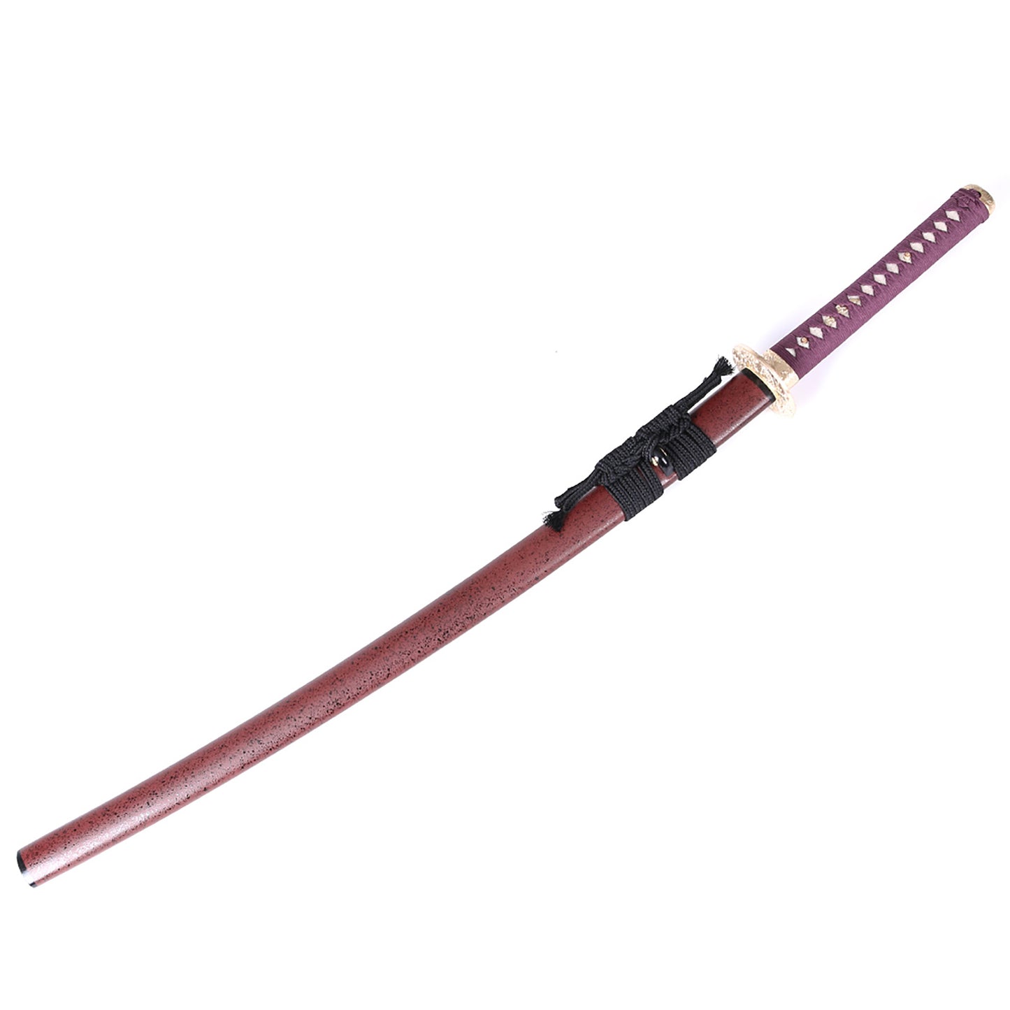 Golden wave tsuba sword