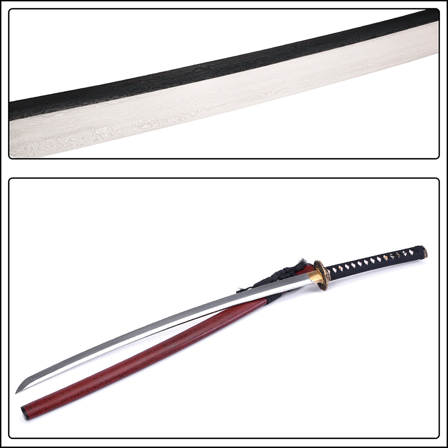 Aoikuchi brass tsuba sword