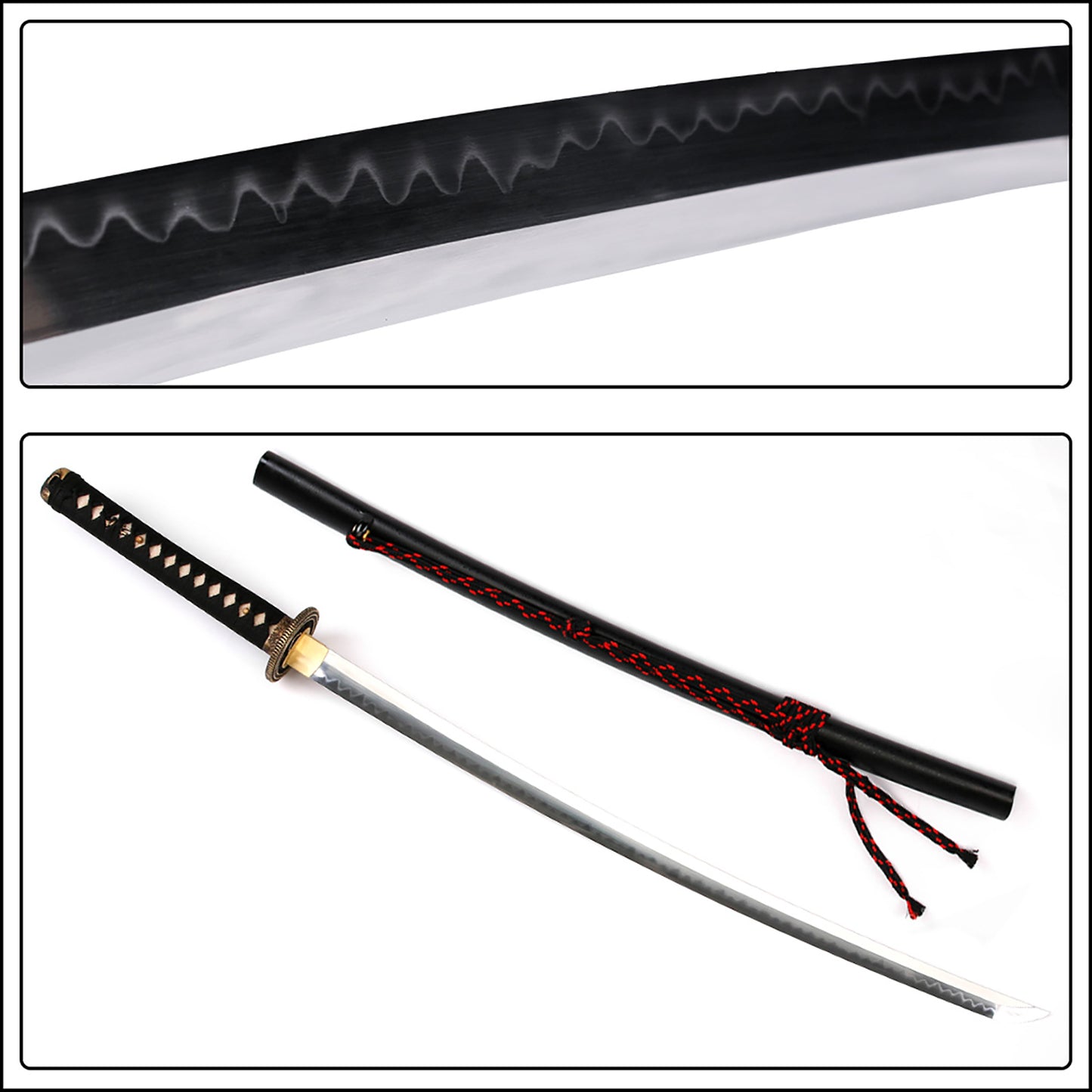 Round-wheeled copper tsuba T10 Harmon sword