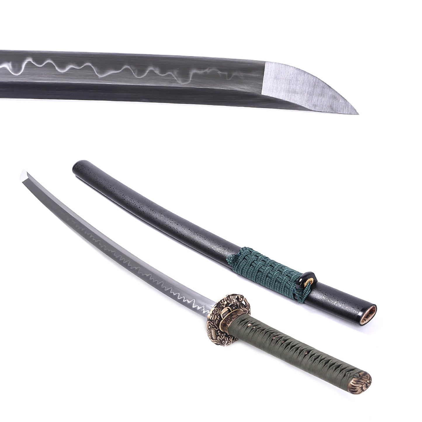 Green Handle T10 Harmon Sword