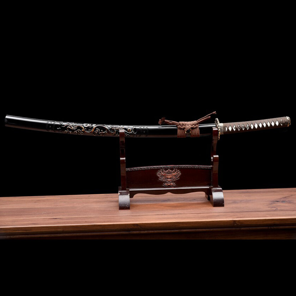 High Quality Dragon Katana Sword-40.5inch Japanese Long Sword with Brass Accessories