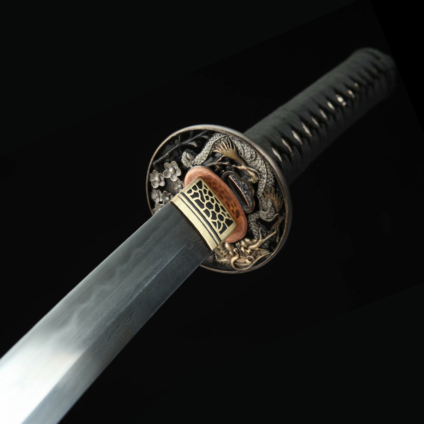 High Quality Damascus Katana - Real Japanese Sword for Cutting and Collection