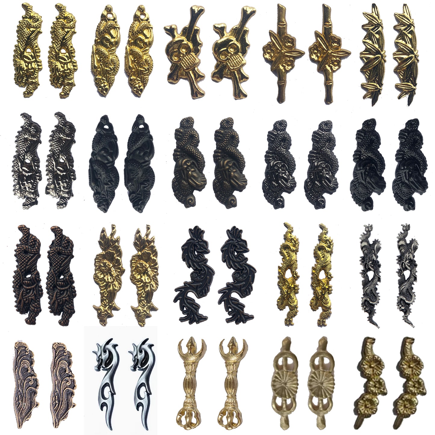 Japanese Samurai Sword Accessories - Alloy Menuki for Katana