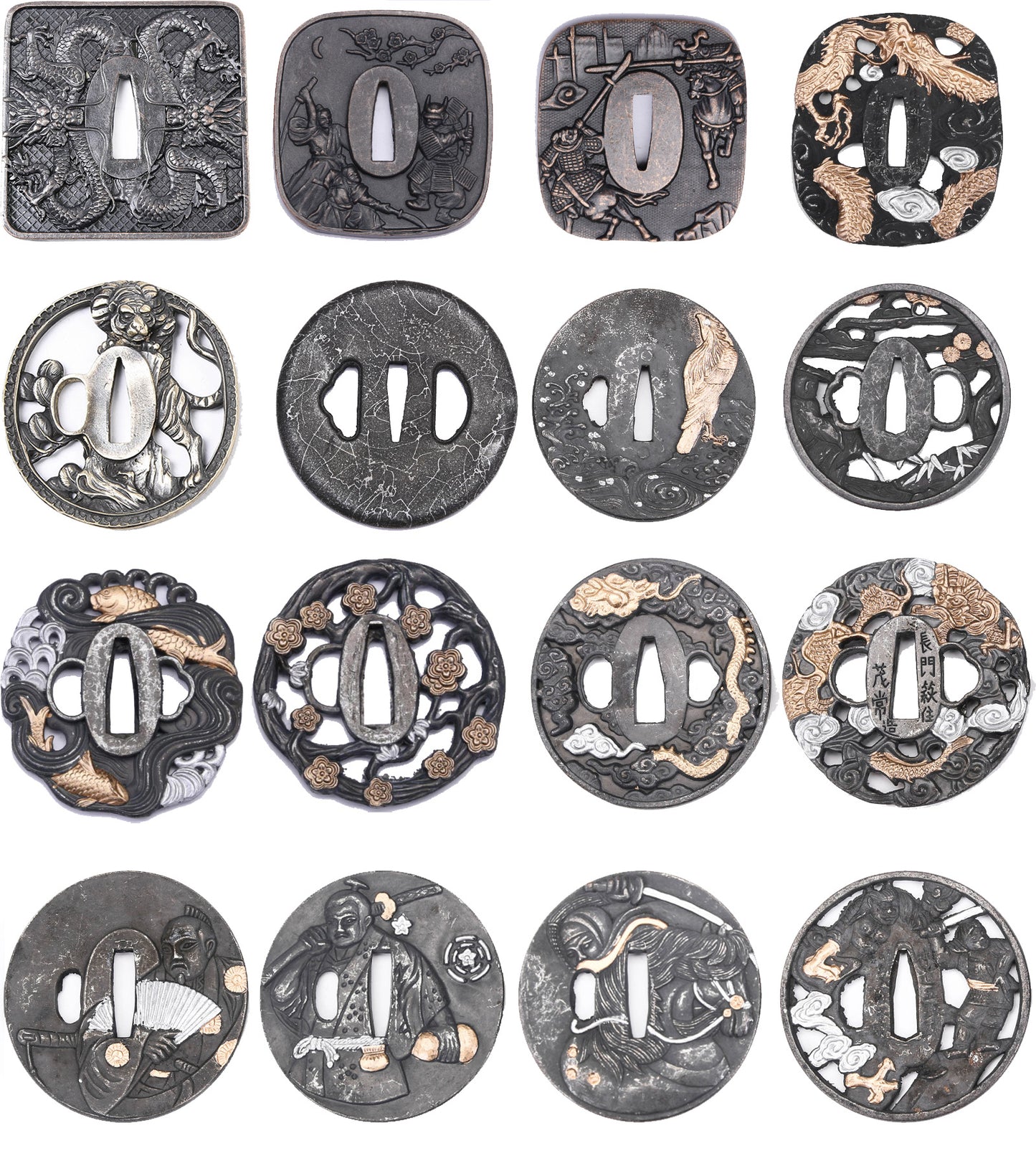 Alloy Tsuba Guard For Japanese Tsuba Samurai Katana Sword