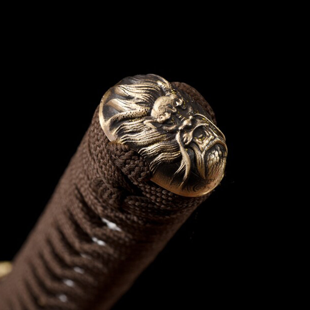 High Quality Dragon Katana Sword-40.5inch Japanese Long Sword with Brass Accessories