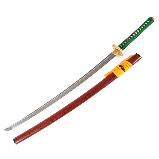 Golden chrysanthemum tsuba sword