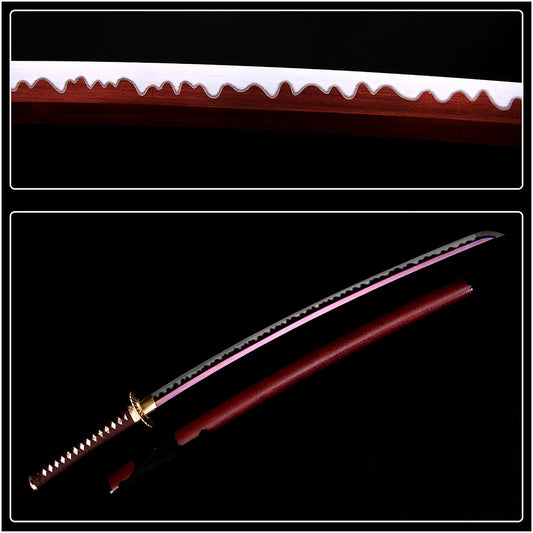 Golden tsuba sword