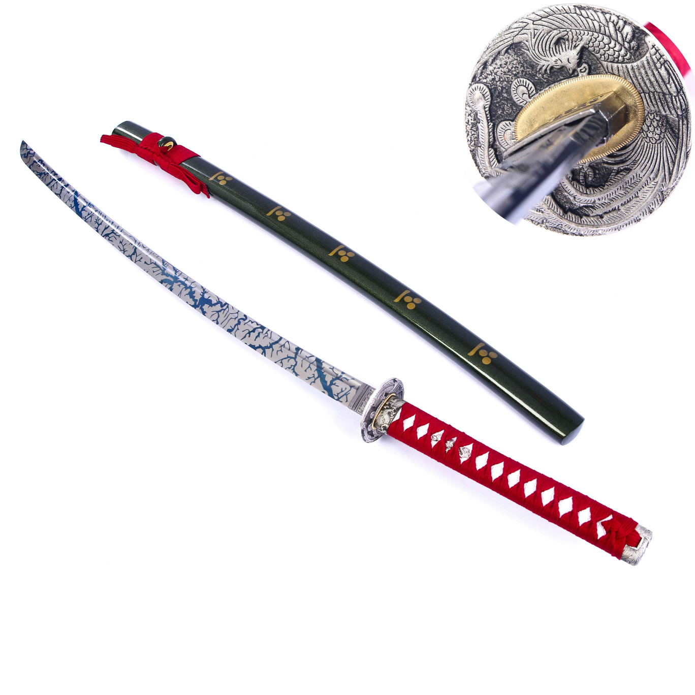 Kamidori sword tsuba Japanese katana sword