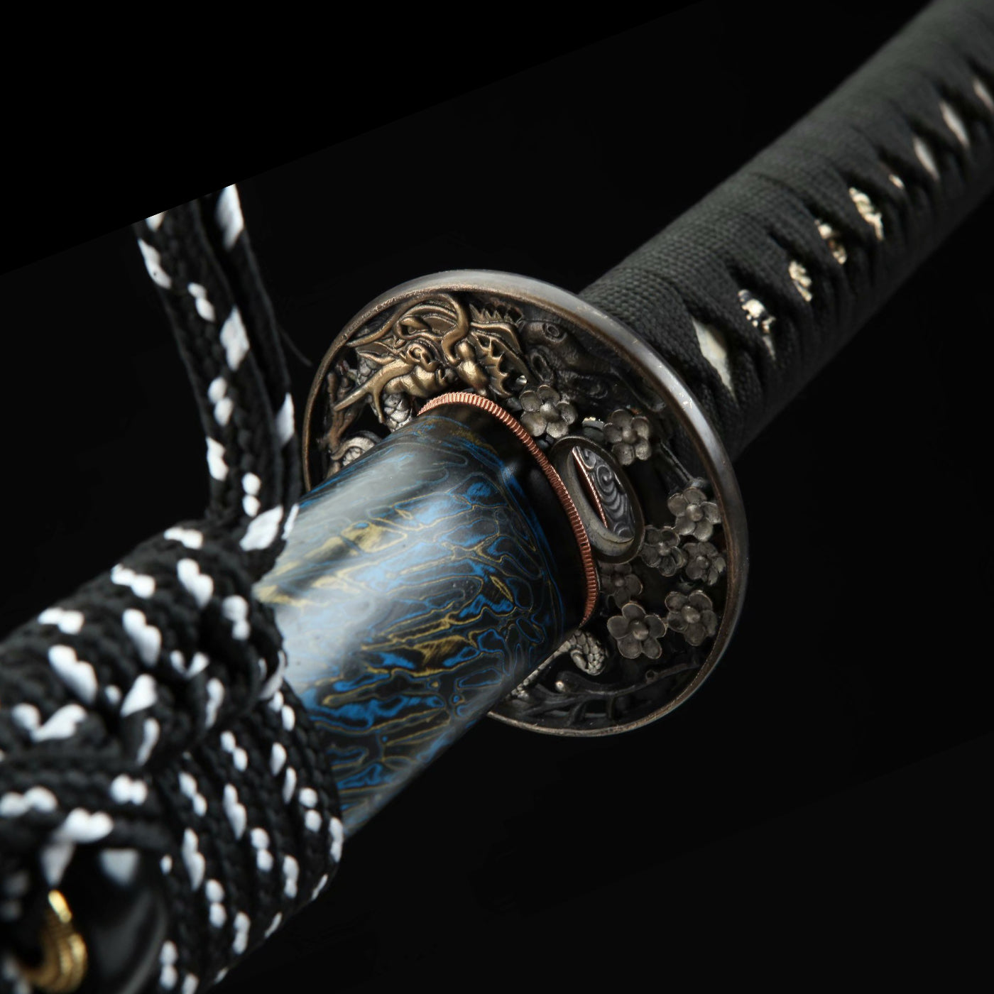 High Quality Damascus Katana - Real Japanese Sword for Cutting and Collection