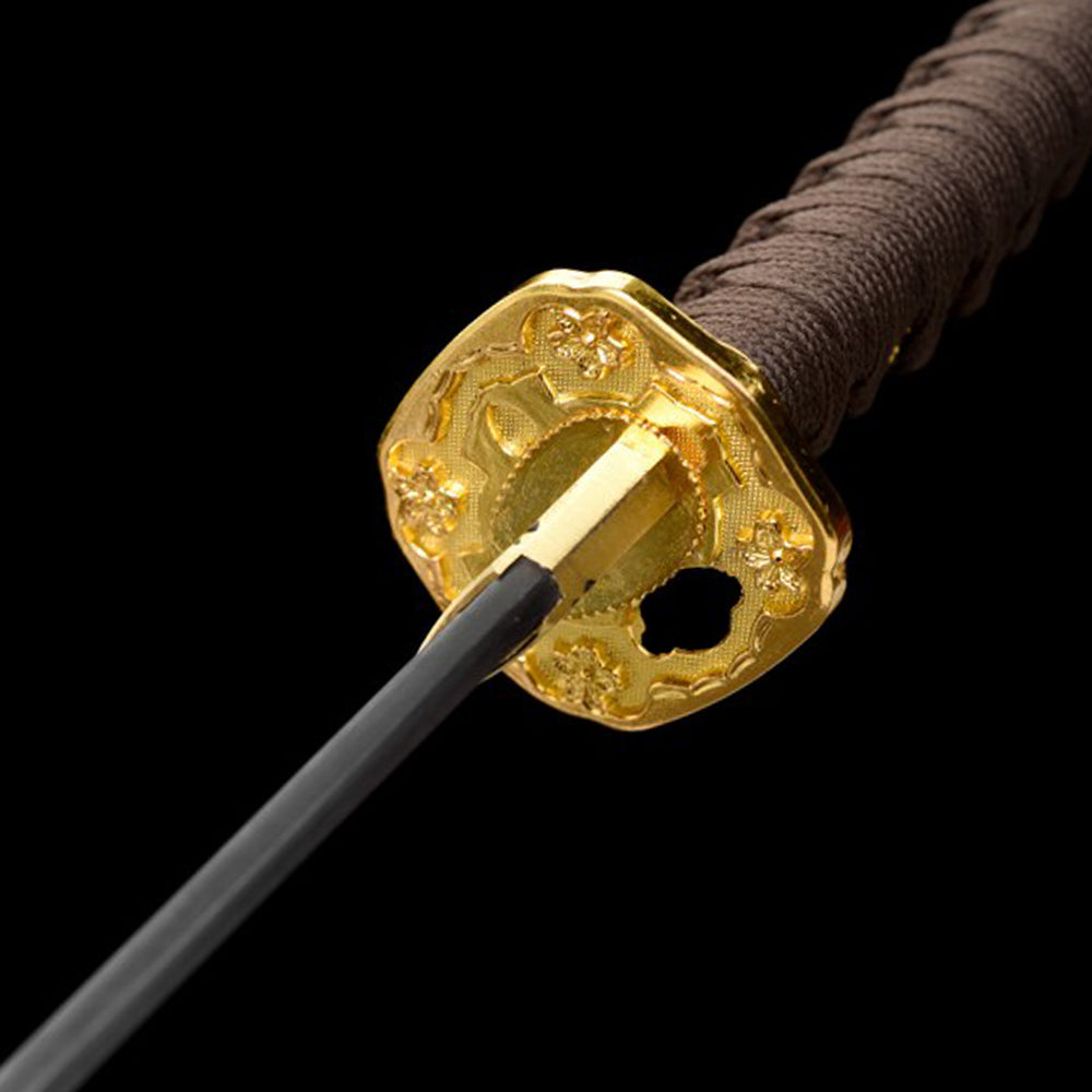 High Quality Handmade Damascus Tachi Sword-Full Tang Folded Steel Odachi Sword