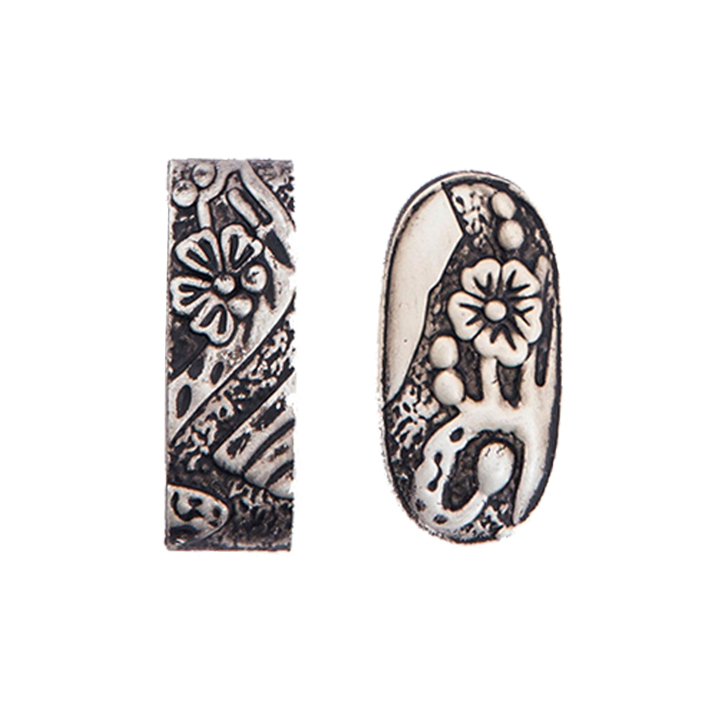 Japanese Samurai Sword Accessories-Alloy Fuchi and Kashira for Katana