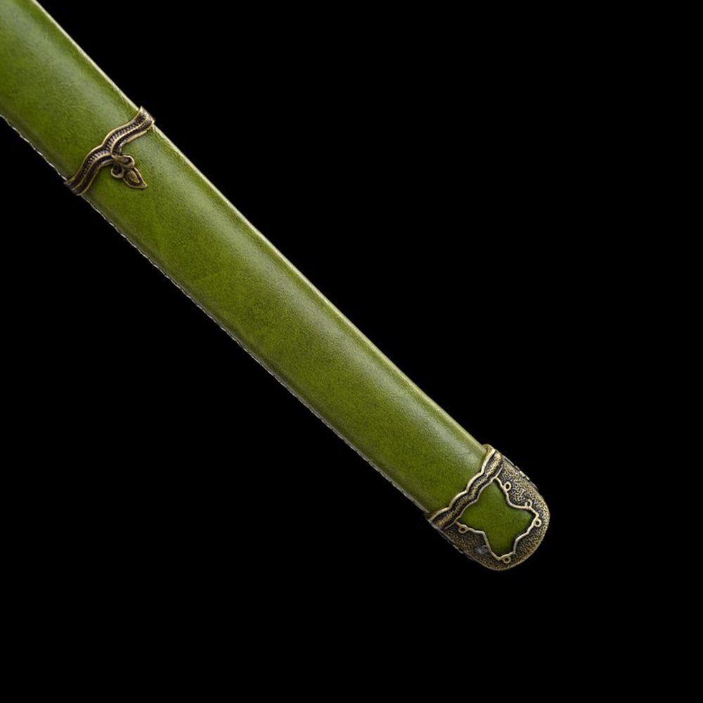 98 Saber - Carbon Steel Katana with Green Saya