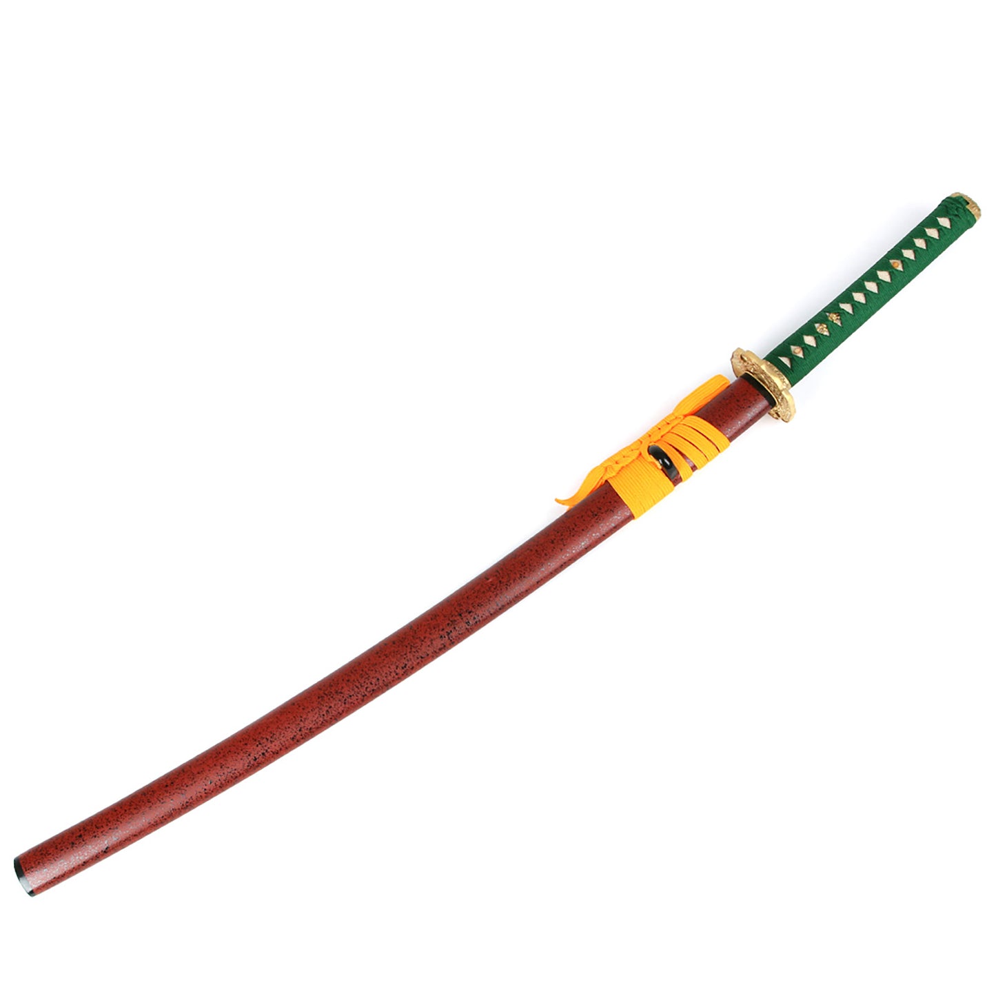 Golden chrysanthemum tsuba sword