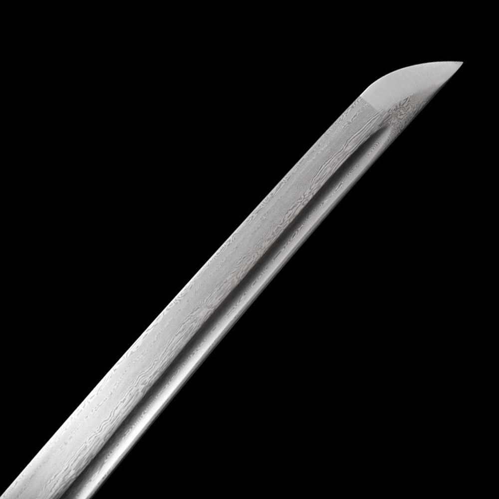 High Quality Handmade Damascus Tachi Sword-Full Tang Folded Steel Odachi Sword