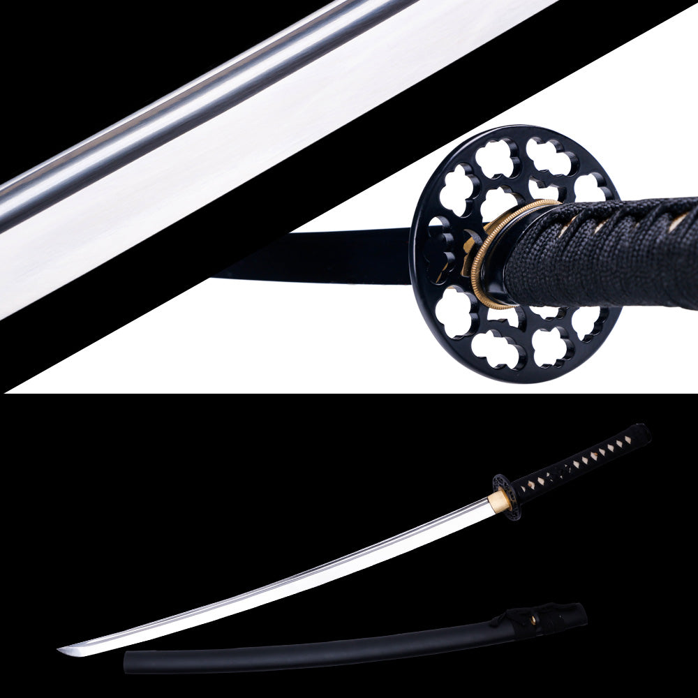 High Quality Hand Forged Katana Japanese Samurai Black Swords