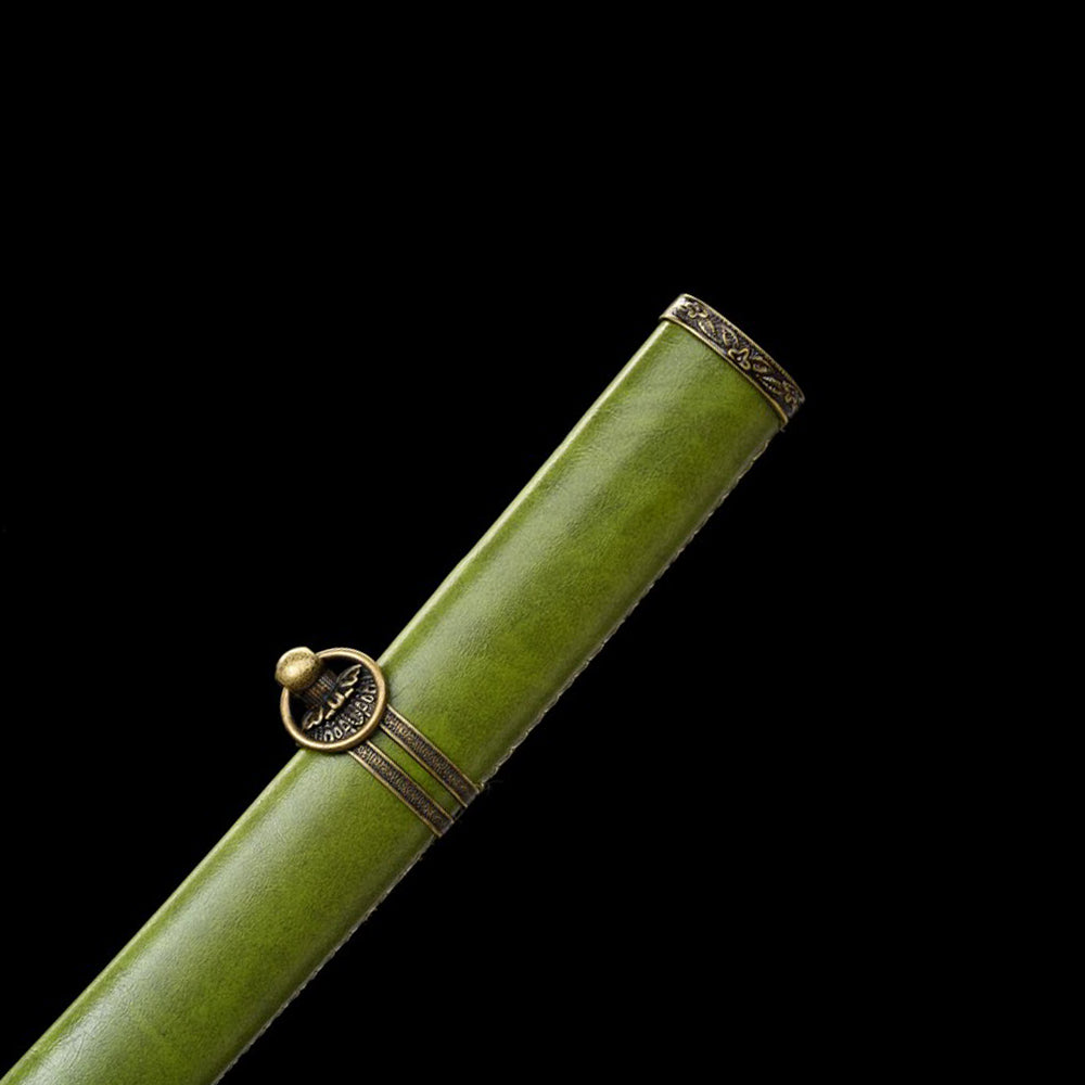 98 Saber - Carbon Steel Katana with Green Saya