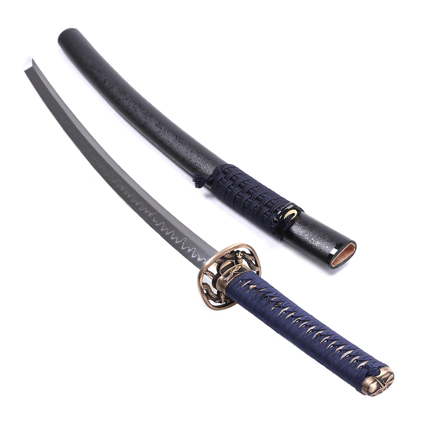 Skeletonized dragonfly tsuba T10 Harmon sword