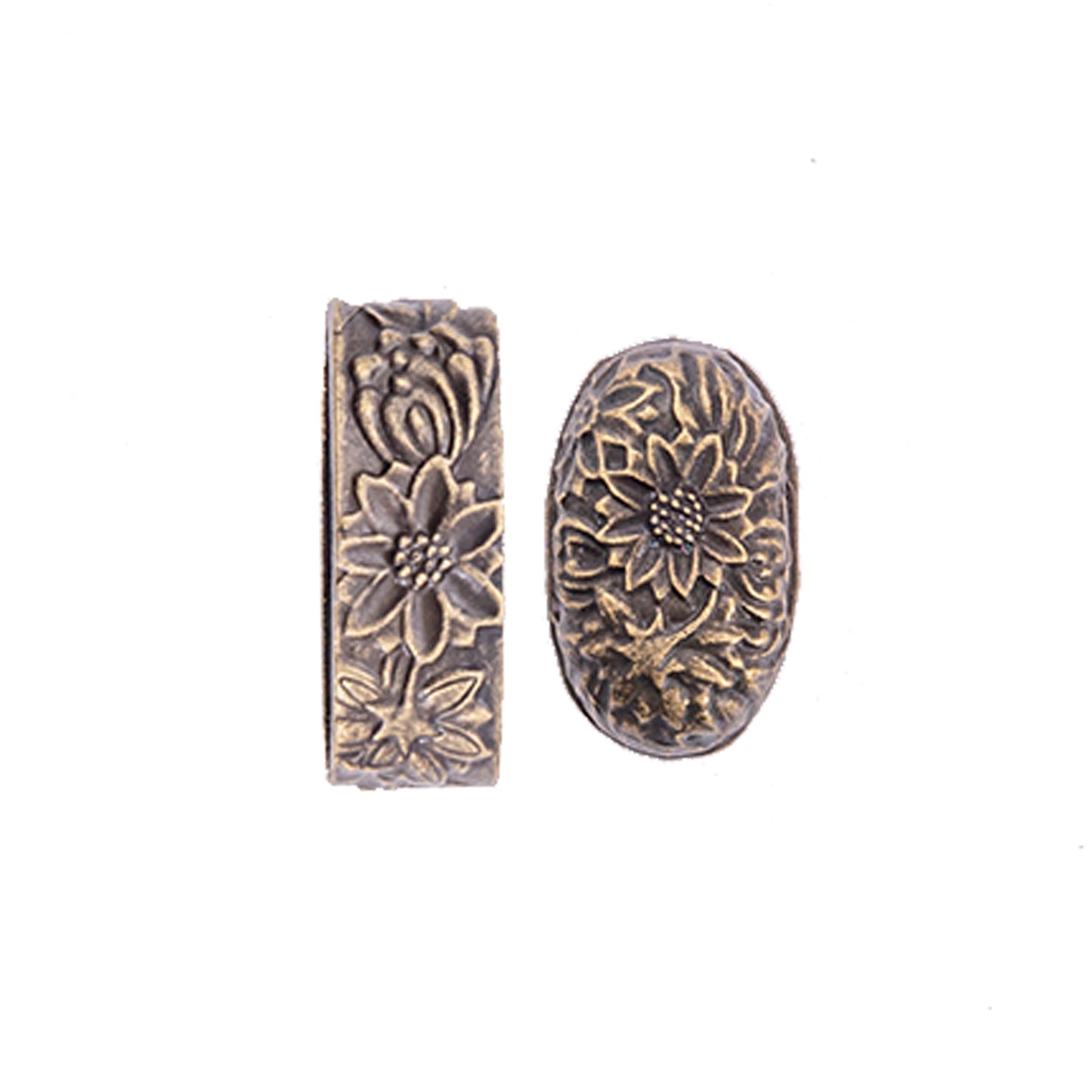 Japanese Samurai Sword Accessories-Alloy Fuchi and Kashira for Katana