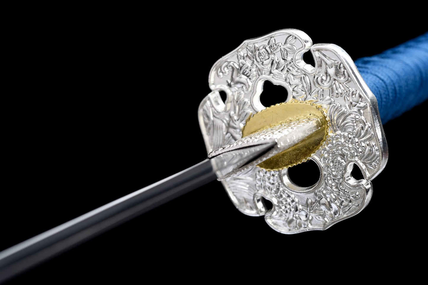 Flower Saya Metal Sword Real Katana