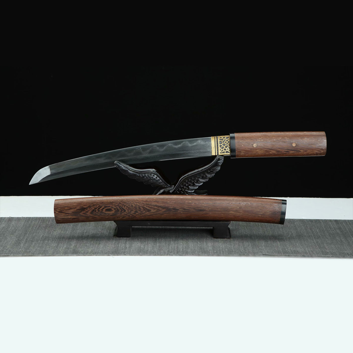 Japanese Sword Kits - Handmade Damascus Steel Katana, Wakizashi and Tanto