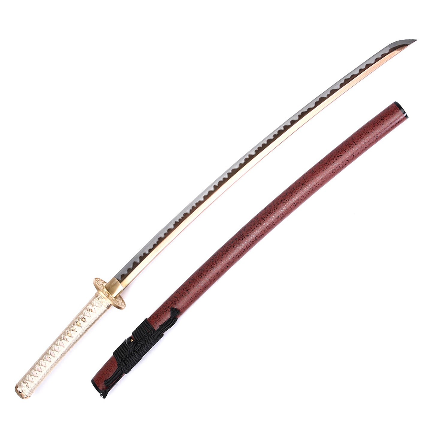 1060 High Carbon Steel Blade Golden Handle Sword