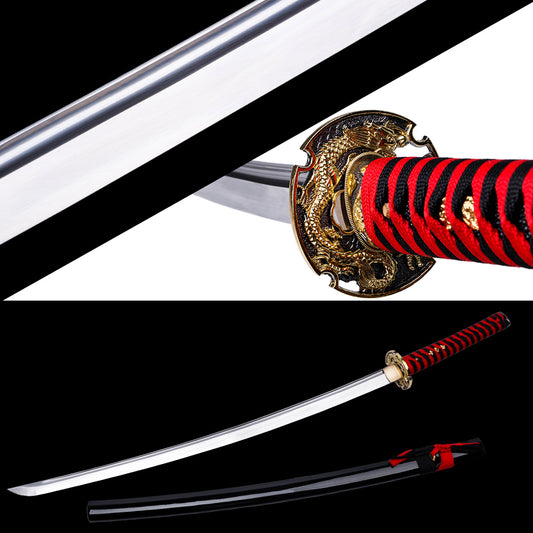 Handmade Japanese Samurai Katana Swords Custom Dragon Swords