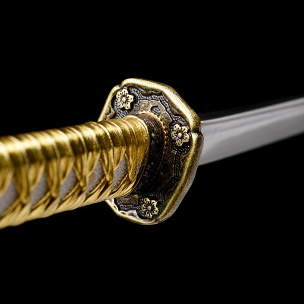 98 Saber - Carbon Steel Katana with Green Saya