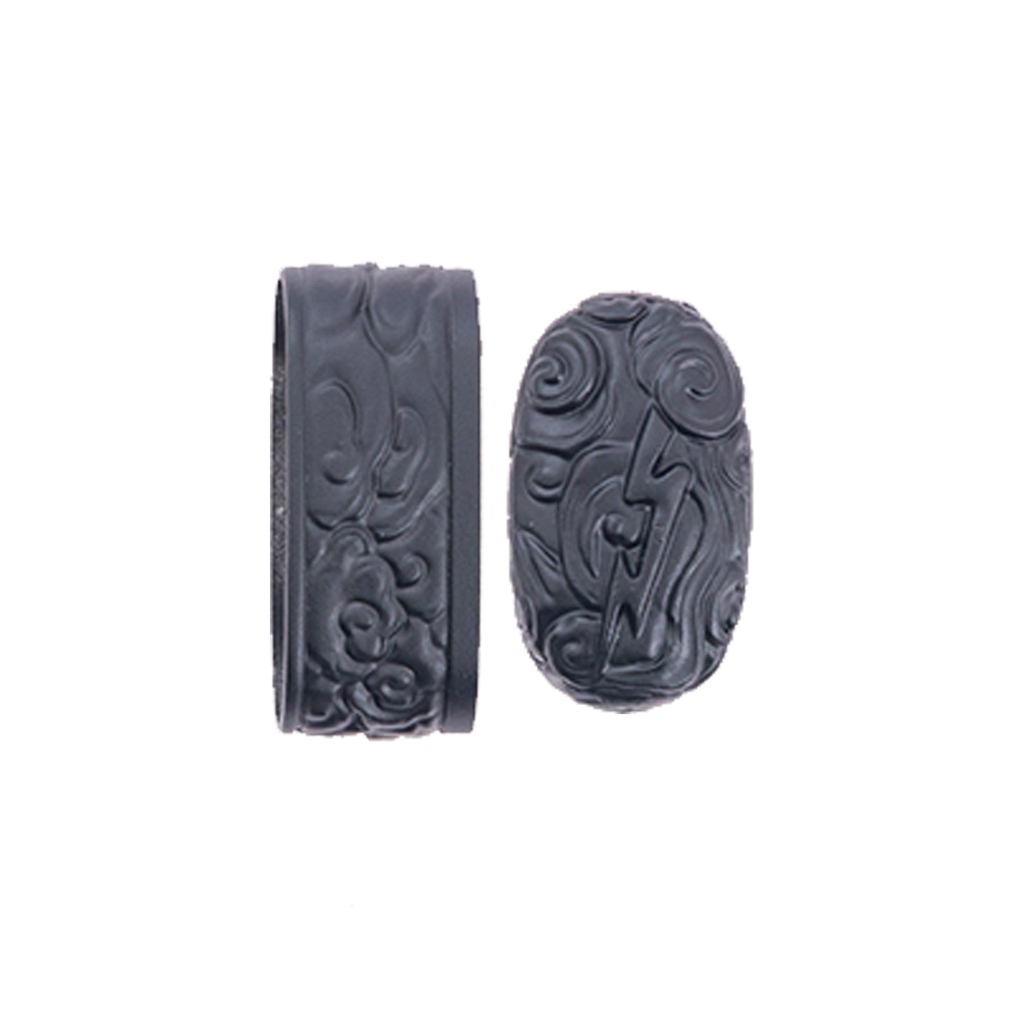 Japanese Samurai Sword Accessories-Alloy Fuchi and Kashira for Katana