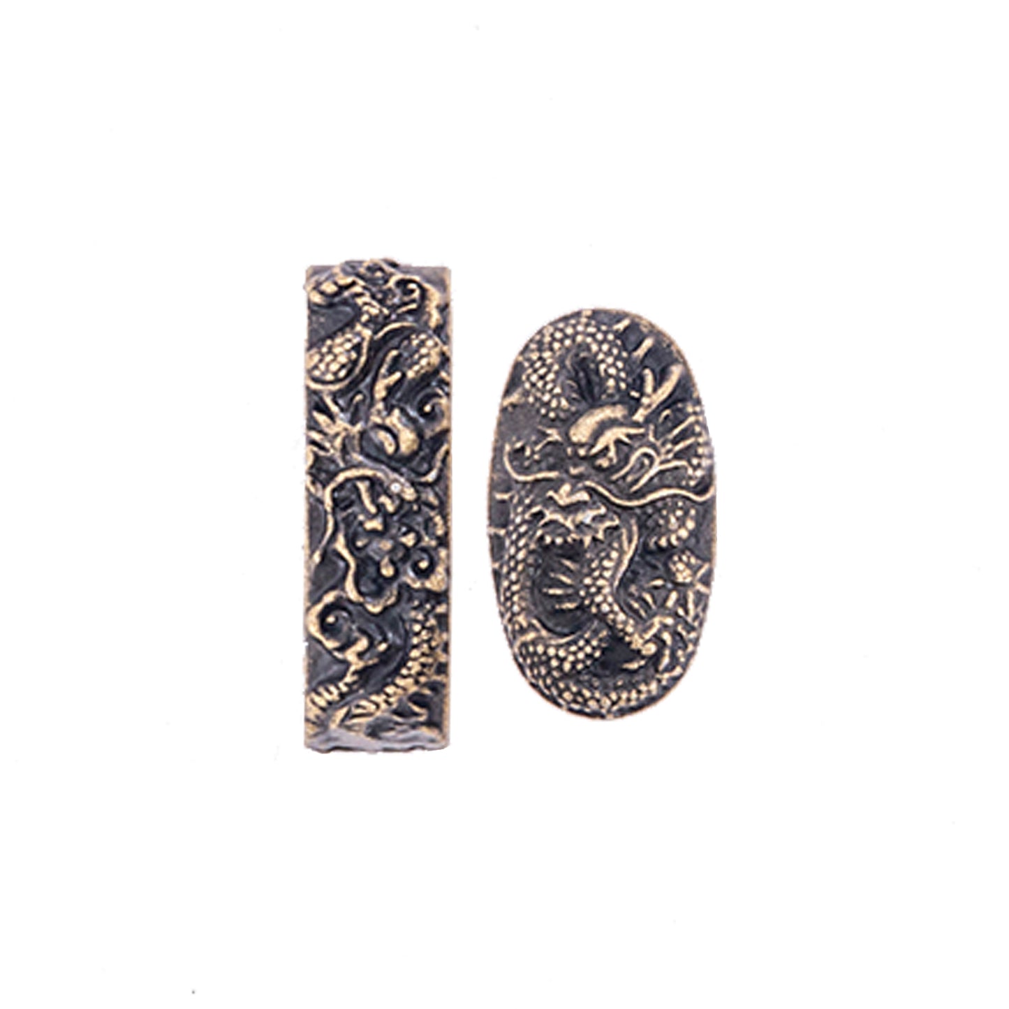 Japanese Samurai Sword Accessories-Alloy Fuchi and Kashira for Katana