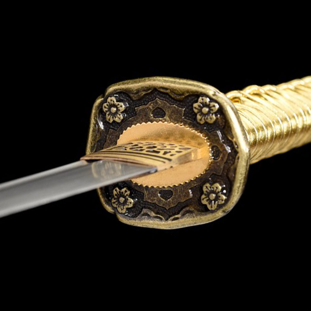 98 Saber - Carbon Steel Katana with Green Saya