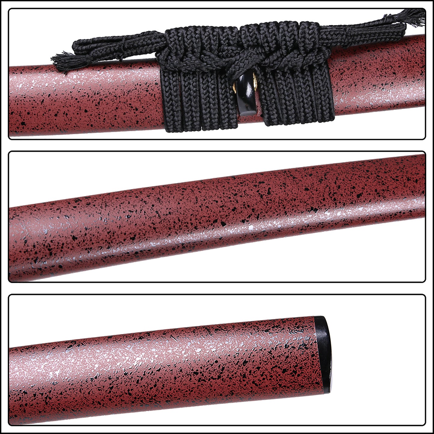 Golden wave tsuba sword