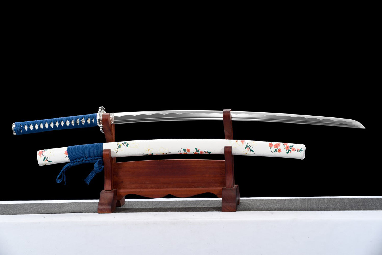 Flower Saya Metal Sword Real Katana