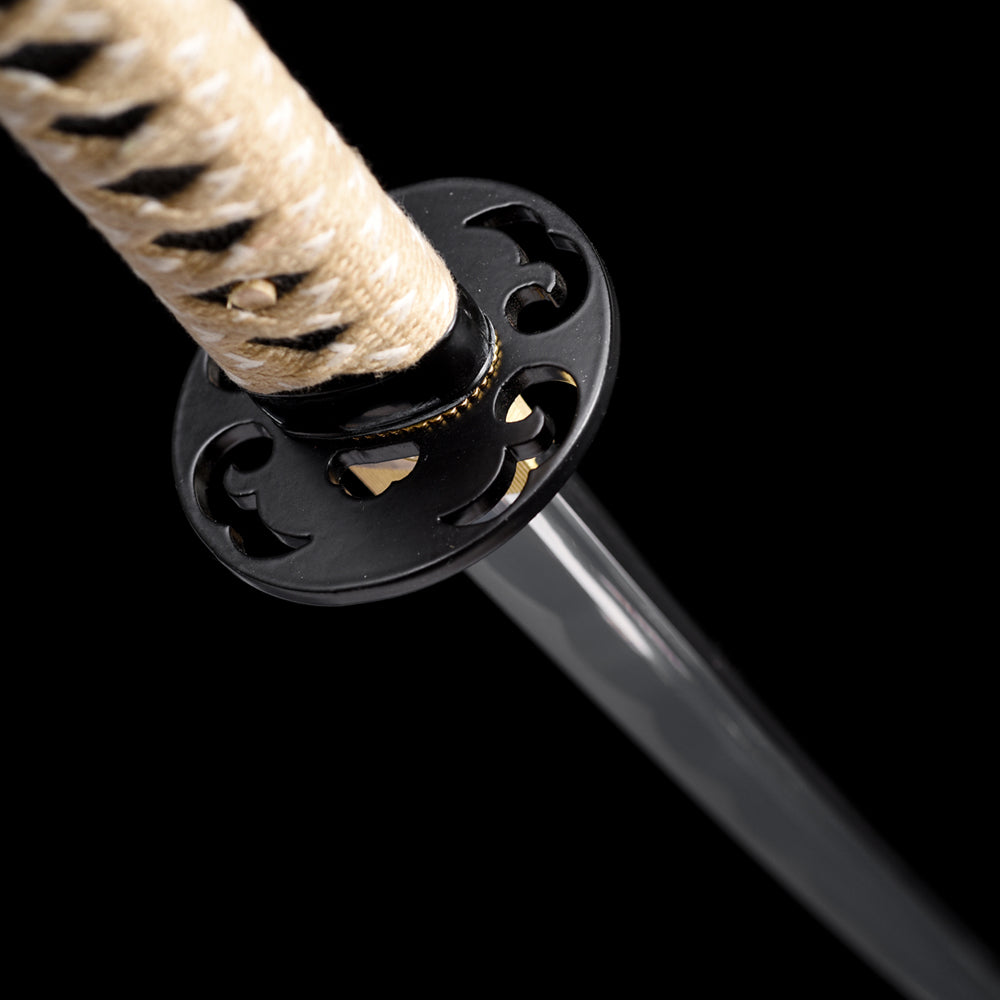 Japanese Wakizashi Sword with Burlywood Saya